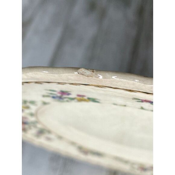 Vintage Myott Staffordshire Rosemere 7 Pieces Plates Bowl Teacup Saucer - Picture 14 of 14